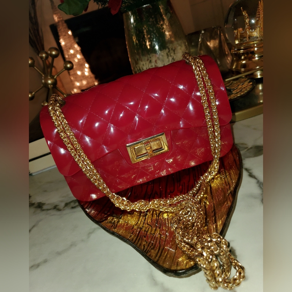 Jelly Crossbody Purse (NWT) -Pink